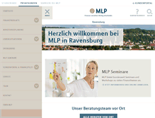 Tablet Screenshot of mlp-ravensburg.de